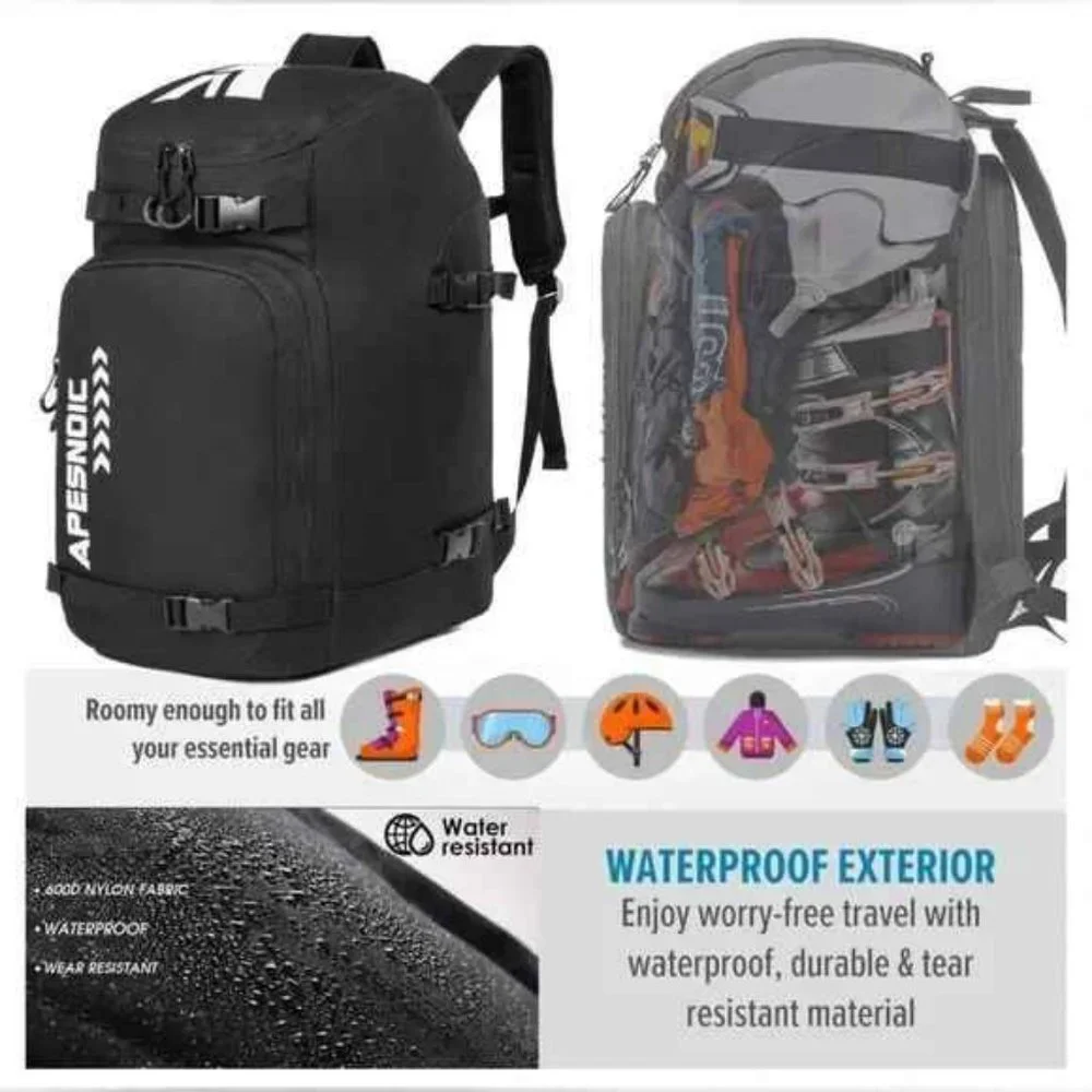 Ski and Snowboard Boots 50L Backpack
